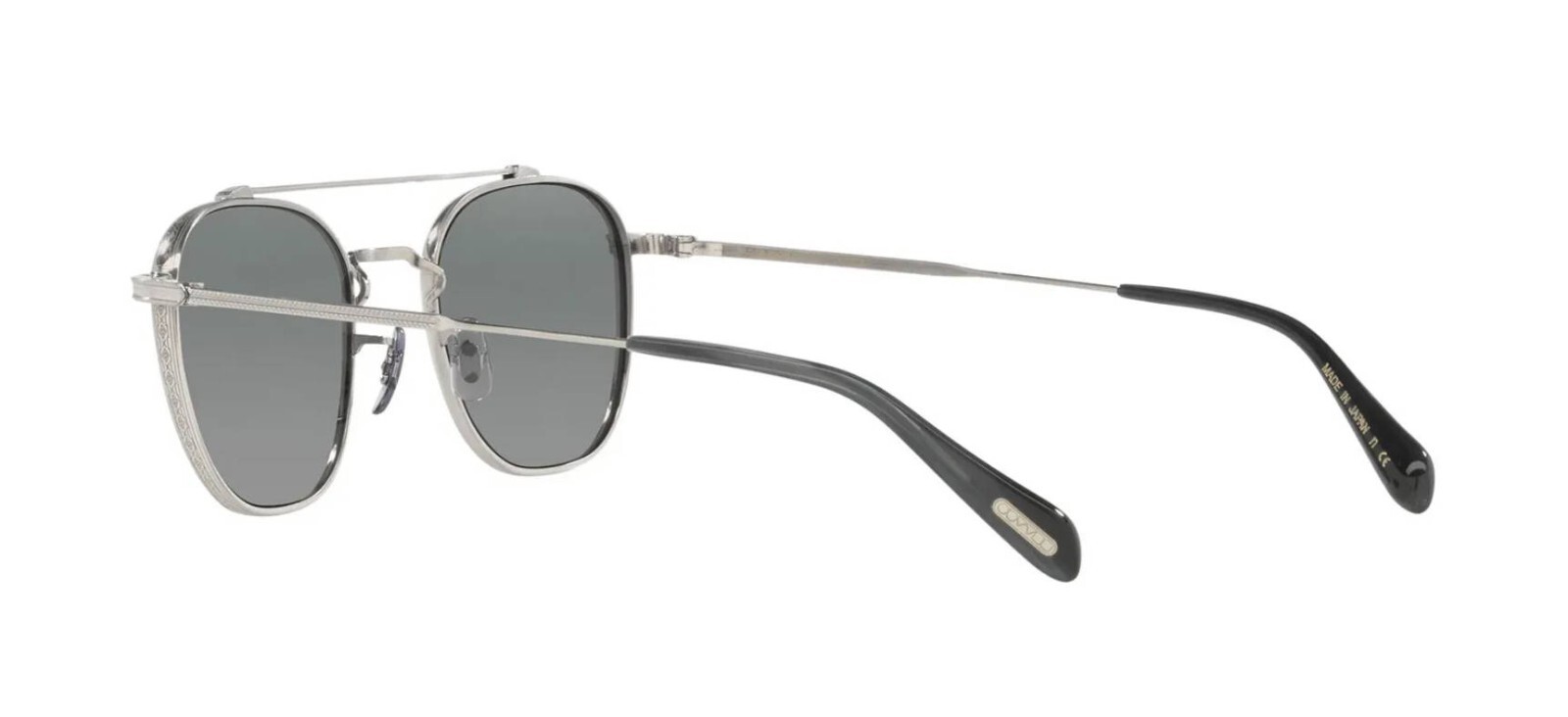 Pre-owned Oliver Peoples Rhydian Ov 1336st Gold/sandstone Shaded Polar (5035gn) Sunglasses In Silver