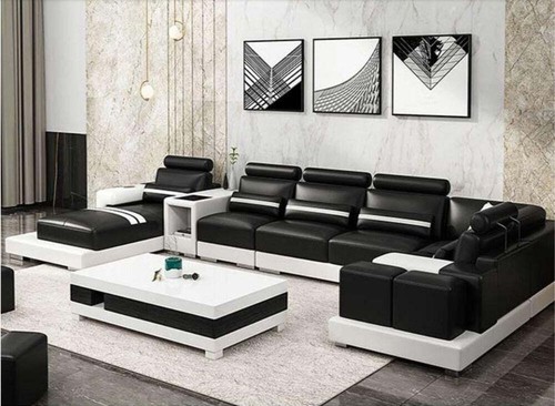 Urban Trend Luxurious Leather Sectional Sofa Set