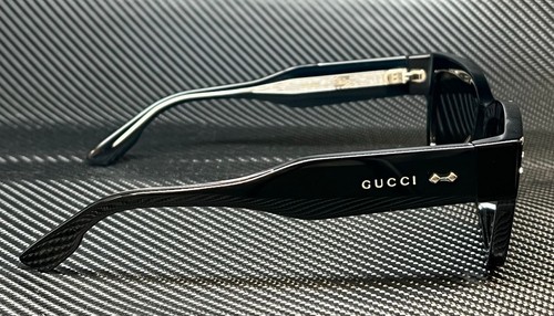 Pre-owned Gucci Gg1215s 002 Black Dark Grey Women's 51 Mm M Size Sunglasses In Gray