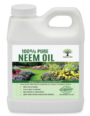 Nature's Will Organic Neem Oil Cold Pressed,  100% Pure and Concentrated 32FL OZ