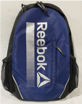 Reebok Trainer Backpack Blue School Hiking Camping Gym New With Tags