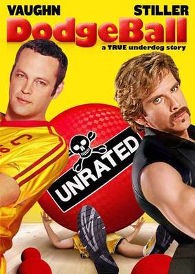DODGEBALL: A TRUE UNDERDOG STORY Movie POSTER 27x40 B Vince Vaughn Christine