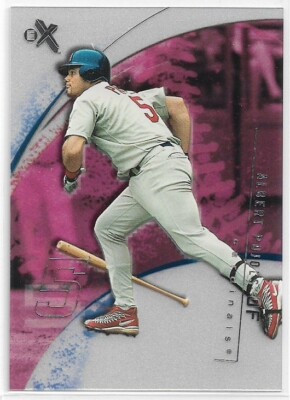 2002 Fleer E-X Albert Pujols #2 St. Louis Cardinals Acetate Baseball Card
