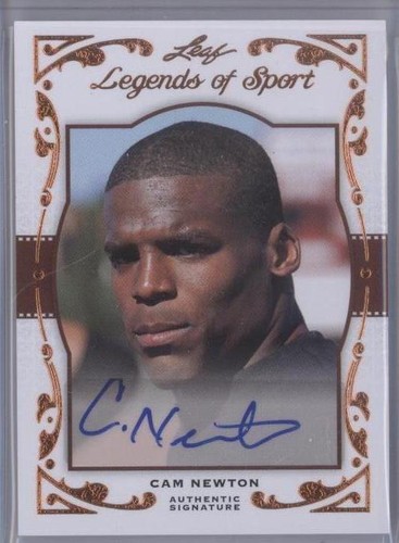 2011 Leaf Legends of Sport Cam Newton #BA-18