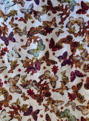 RARE Autumn Flight Butterfly OOP Kanvas Studio 100% cotton fabric BTY