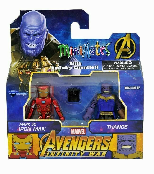 Detalles De Marvel Minimates Vengadores Infinito Guerra Toys R Nos Mark 50 Iron Man Y Thanos Ver Título Original