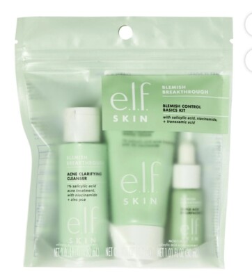 e.l.f. SKIN Blemish Breakthrough Blemish Control Basics Kit, Travel-Size.