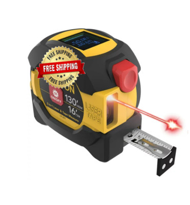 Medidor De Distancia Laser Digital Cinta Metrica Laser Precisa Hasta 130Ft NUEVO