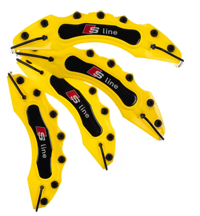 For Audi Yellow S-Line Brake Caliper Covers Universal A1 A3 A4 A5 A6 A7 A8 S3 Q3