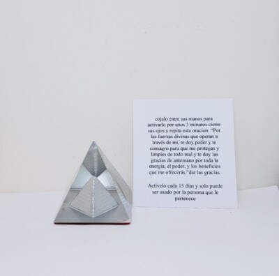 AMULETO PIRAMIDE DE LOS DESEOS DINERO SUERTE PROTECCION INSTRUCCIONES INCLUIDAS
