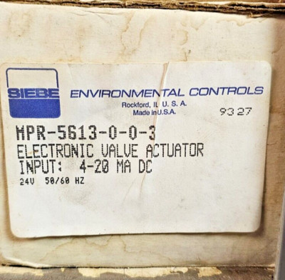 SIEBE MPR-5613-0-0-3  Electronic Valve Actuator