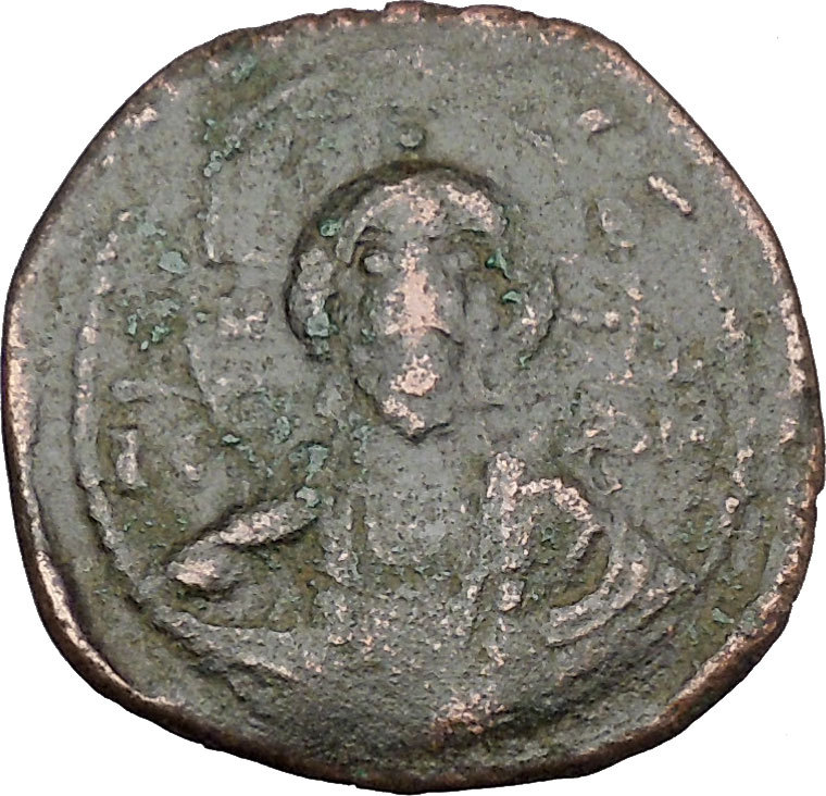 JESUS CHRIST Class E Anonymous Ancient 1059AD Byzantine Follis