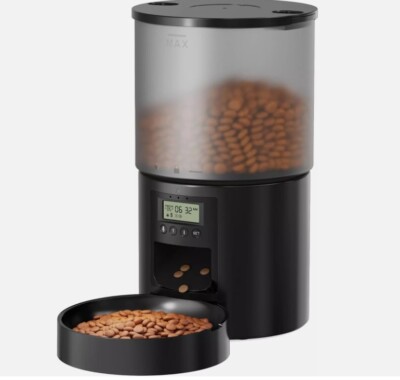 Pooeken Katzen Futterautomat 4L Trockenfutter  10s-Ruf zum Essen