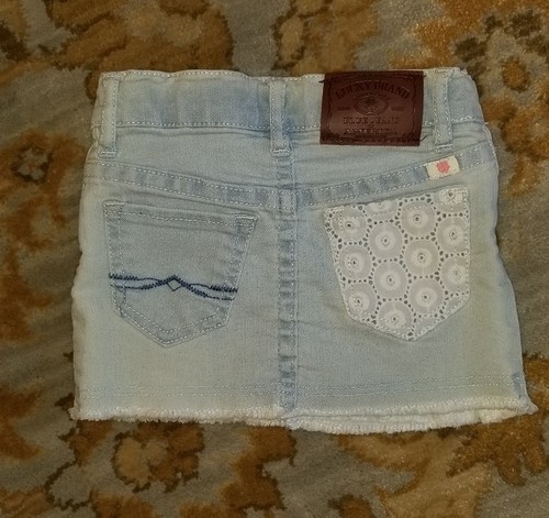 NEW LUCKY BRAND denim Sofia Mini TODDLERS skirt Sz 2T