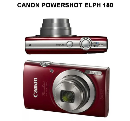中古 Canon PowerShot ELPH 180 レッド Canon PowerShot ELPH 180 20MP Digital Camera - RED - 90% New