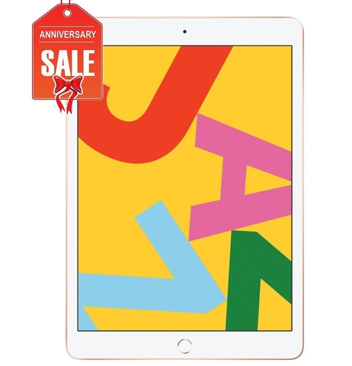 Apple iPad 7th gen, 32GB WiFi + Cellular Unlocked - GOLD