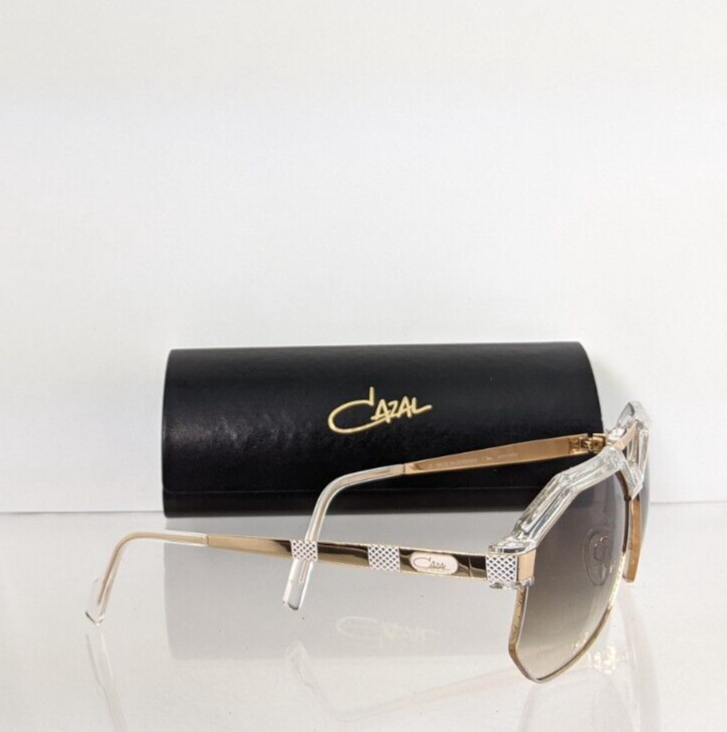 Pre-owned Cazal Brand Authentic  Sunglasses Mod. 9092 Col. 004 Gold 62mm 9092 Frame In Brown