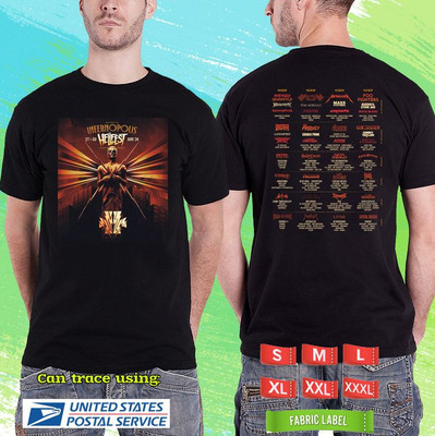 HELL FEST FRANCE 2024.WELCOME TO INFERNOPOLIS HEELFEST.BLAC SHIRT DOUBLE SIDED