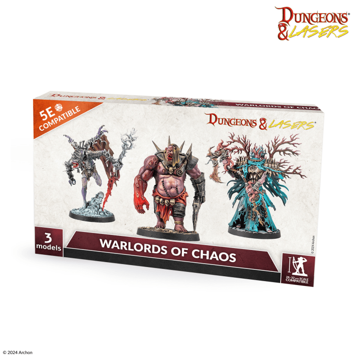 Warlord of Chaos 28-миллиметровые подземелья и лазеры D&D студии Archon Warriors of Chaos