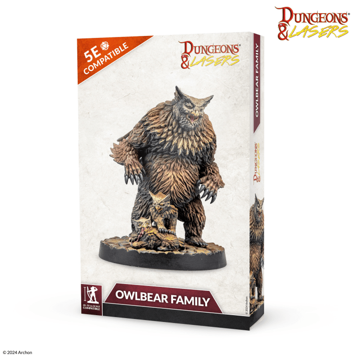 Owlbear 28mm D& D Подземелья и лазеры Archon Studio