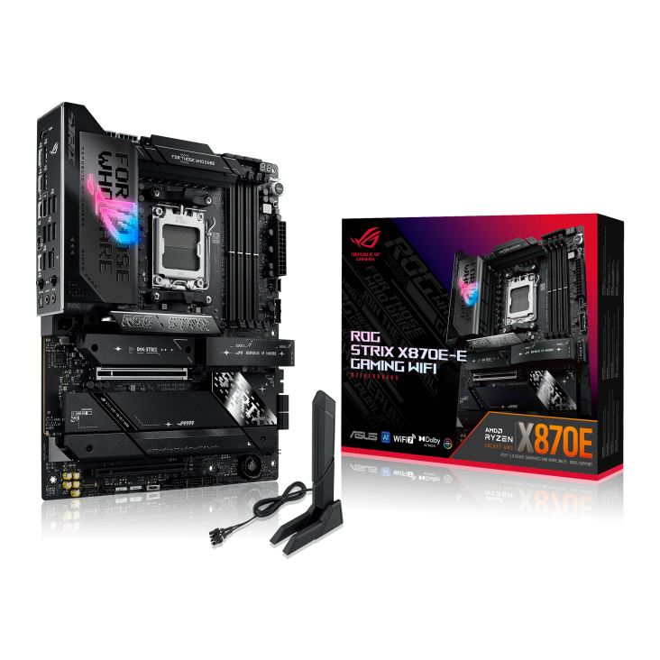 ASUS ROG STRIX X870E-E GAMING WIFI, AMD X870E, AM5, ATX, DDR5, Wi