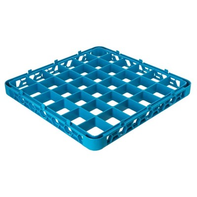 Carlisle RE3614 Full Size Glass Rack Extender w/ (36) Compartments, Blue 