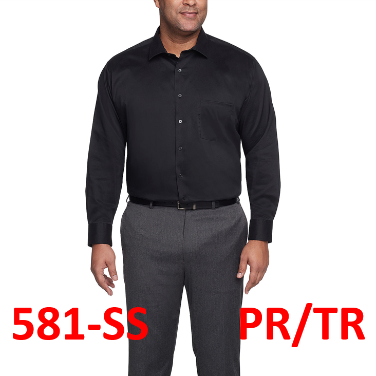 Van Heusen Ultra Flex Mens Regular Fit Wrinkle Free Long Sleeve Dress Shirt, M