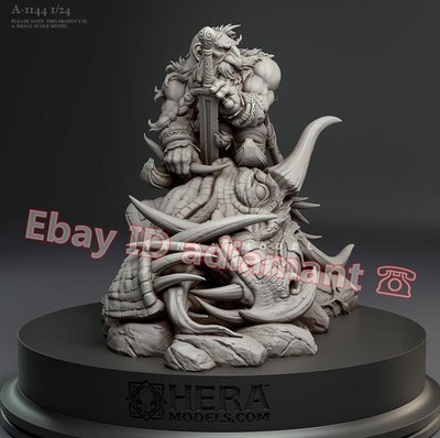 Dragon Slayer A-1144 1/24 3'' Unpainted Unassembled Resin Figure Model Kits