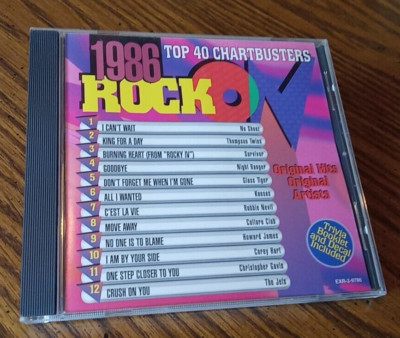 1986 Rock, Top 40 Chartbusters CD