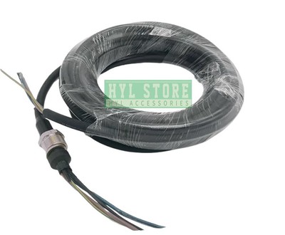 1PC Three phase pump power cable sewage pump cable Rubber 3*1.5+1 6m M22 screws