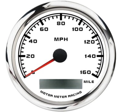 W PRO 85mm GPS Speedometer 160 MPH Waterproof For Car Marine Boat Truck Harley