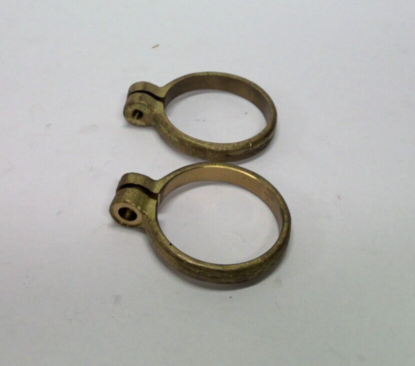 Yamaha TZ250 TZ350 Carburetor Clamps (2) New OEM 90460-45056