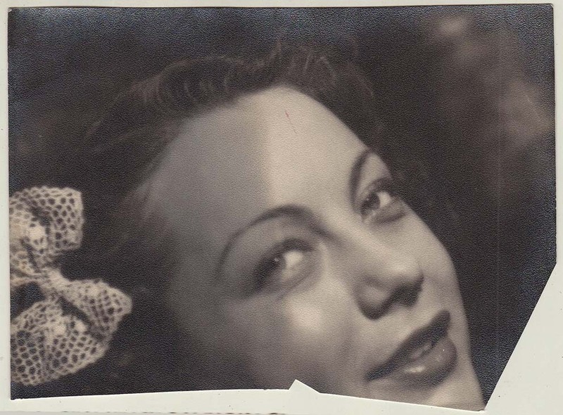 Original 1950s Weibl. PortrÃ¤T, Fragment