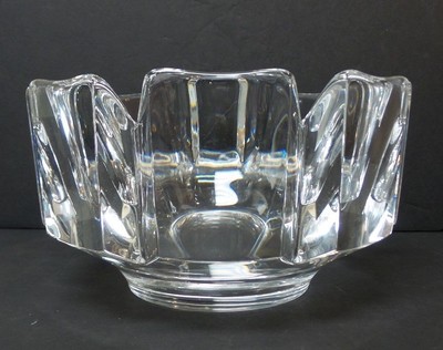 Orrefors VINTAGE Crystal Bowl Corona クリア Vintage Orrefors “Corona” Crystal Bowl Signed – The Swan's House