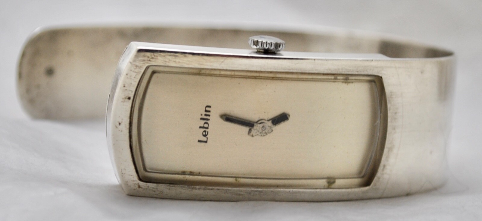 Vintage 1970's German Leblin 800 Silver Retro Abstract