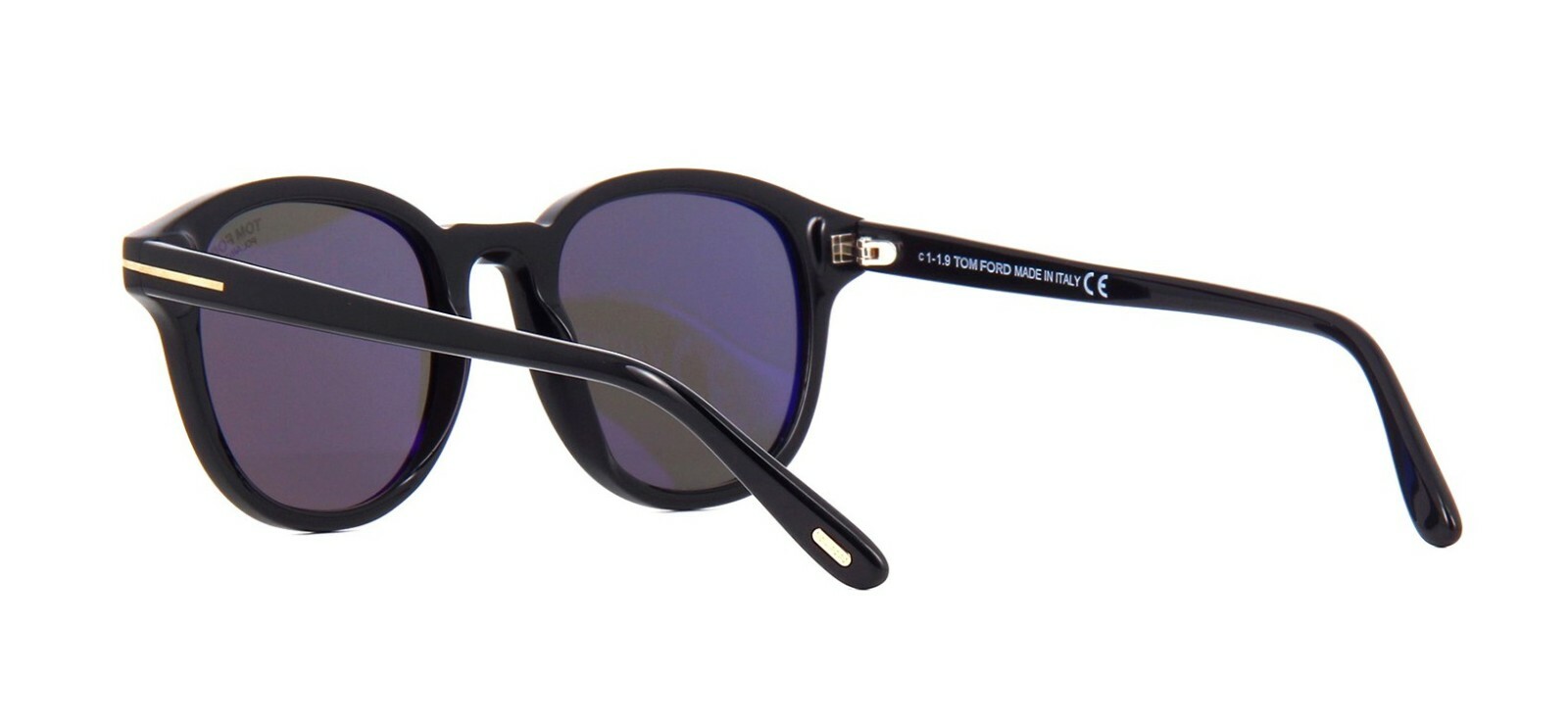 Pre-owned Tom Ford Jameson Ft 0752 Shiny Black/grey Polarized (01d) Sunglasses In Gray