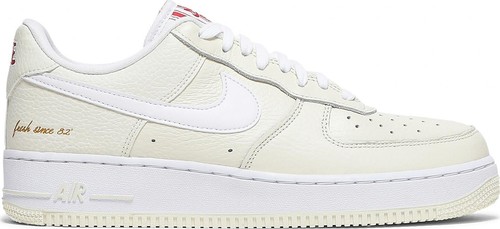 

[CW2919-100] Мужские кроссовки Nike Air Force 1 Low 07 Premium Popcorn - размер 10,5, дефект, Coconut milk/white-university red