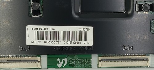 Samsung UN78KU7500FXZA T-Con Board BN95-02749A BN97-10767A
