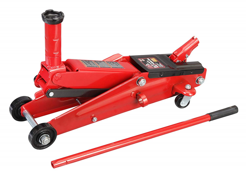 Torin Big Red Hydraulic Trolley Floor Jack: SUV/Extended Height, 3 Ton Capacity