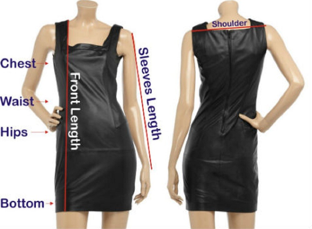 Pre-owned Style Women's Lambskin Purple Leather Evening Cocktail Partywear Ledies Dress Wd 002