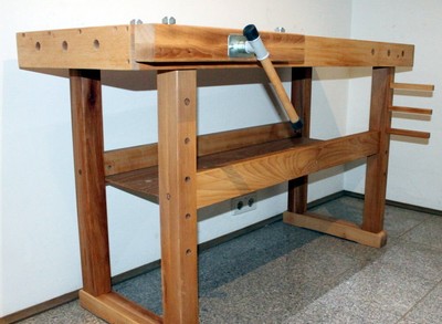 BUCHE Holz Hobelbank Werkbank Holzwerkbank Werktisch Arbeitstisch Schraubstock