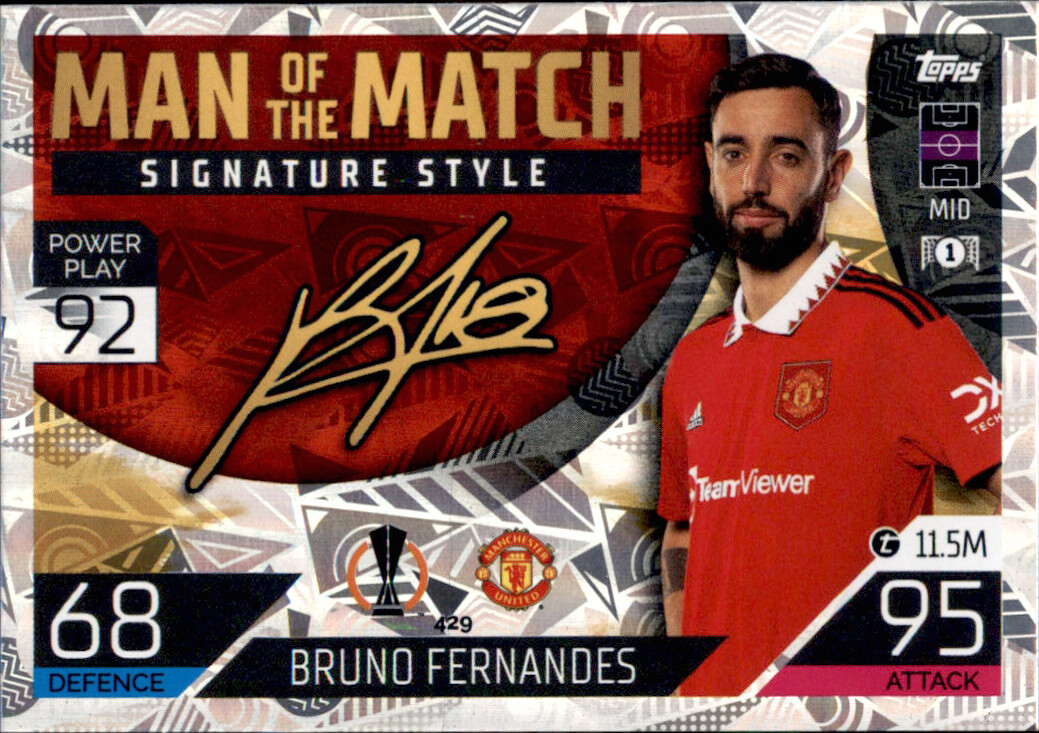 Panini Treble Bruno Fernandes 75枚限定 カード Topps Chrome Bruno Fernandes サインカード /75 - メルカリ