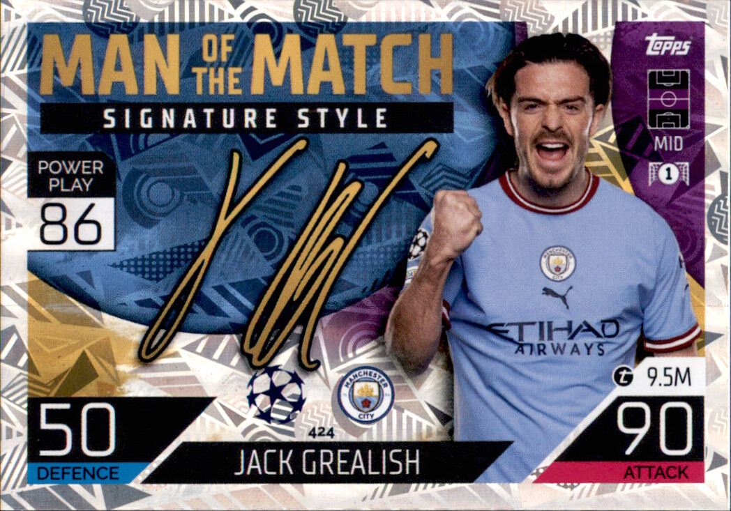Grealish Jack Grealish 10 Manchester City Match Issue / Worn Home