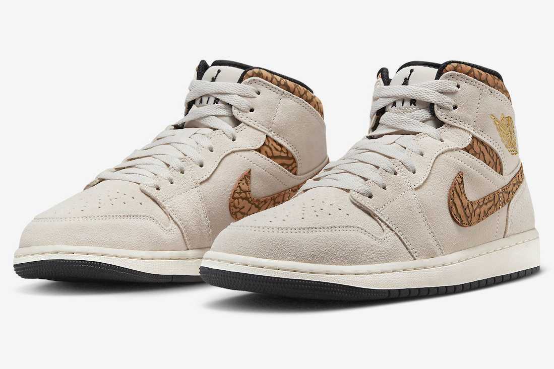 靴 AIR JORDAN 1 MID SE \"BROWN ELEPHANT\" 27 Buy Air Jordan 1 Mid SE 'Brown Elephant' - DZ4129 102 | GOAT