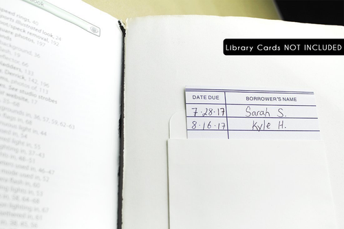 100-Count Library Card Pockets - Self Adhesive Book Pockets, Library Card White,