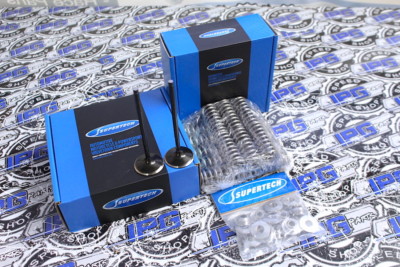Supertech Valves - 65lb Single Springs - Ti Retainers For Acura Integra D16A1 ZC