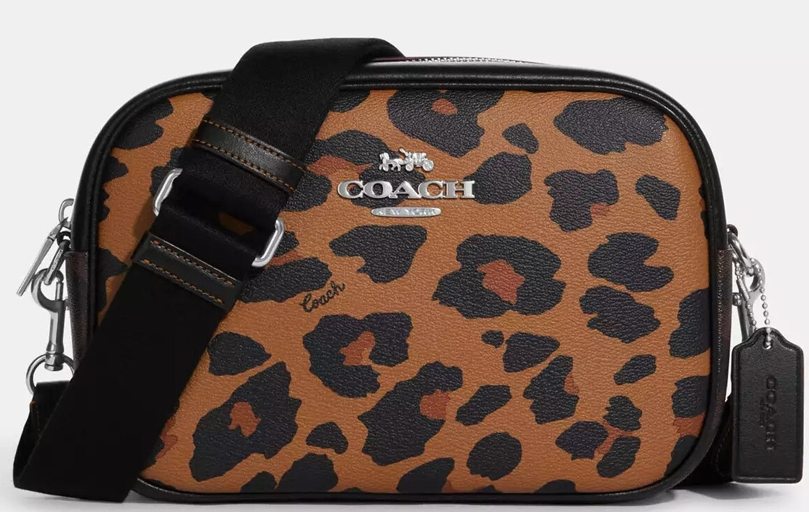 New COACH Leopard Crossbody Bag Handbag in Manufacturer Packaging