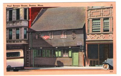 À vendre Undated Unused Postcard Paul Revere House Boston Massachusetts MA
