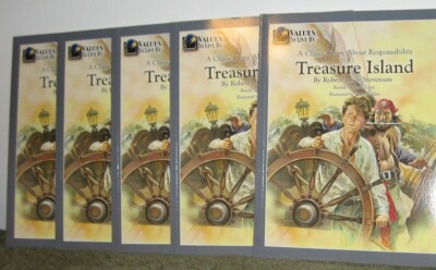 Set of 5 - Treasure Island: Story About Responsibility by Robert L. Stevenson 