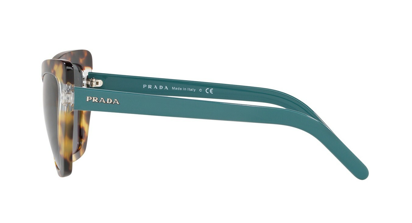 Pre-owned Prada Monochrome Pr 15ws Havana Pink/brown Pink Shaded (01r-0a6) Sunglasses